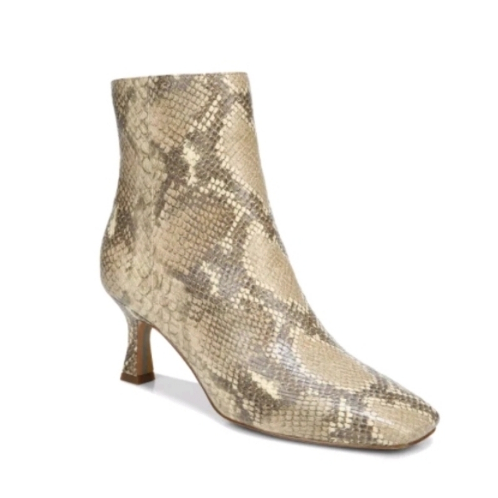 Sam Edelman Tan Lizzo Snake Bootie